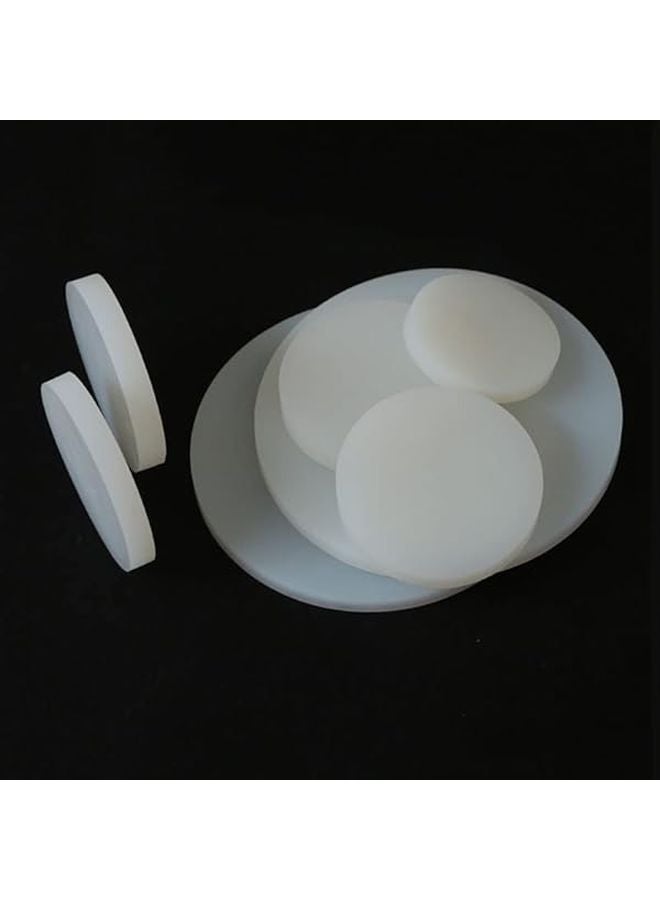 80mm 8mm Thick White Silicone Rubber Gasket Seals Shock Absorbing Pads for Plumbing Machinery 5Pcs - Image 4